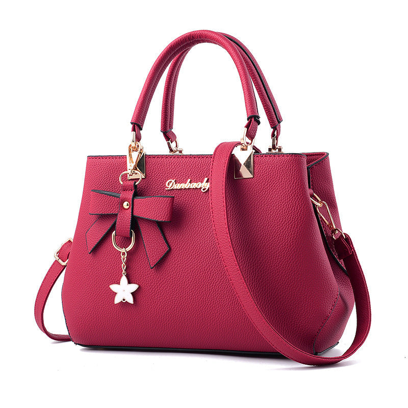 Women’s Shoulder Bag with Bowknot & Star Pendant – Cute Tote Handbag for Daily Use LONDYN UPBRINGING