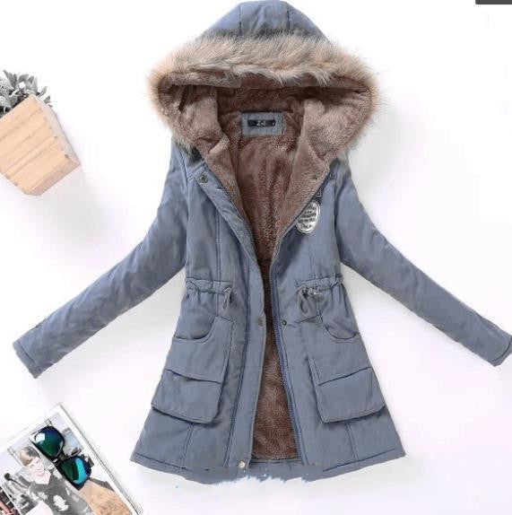 Women's Hooded Winter Puffer Jacket - Fashion Warm Coat & Ladies Top LONDYN UPBRINGING