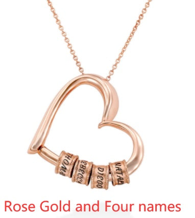 Personalized Heart Name Necklace | Custom Gold/Silver Jewelry Gift for Mom LONDYN UPBRINGING