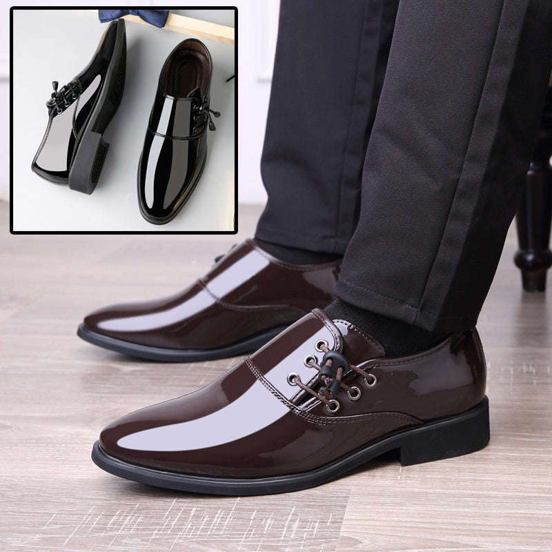 Trending Italian Patent Leather Shoes For Men – Lace-Up Oxford Business & Wedding Shoes LONDYN UPBRINGING