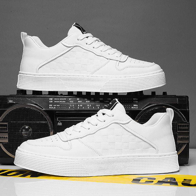 Men's Plaid Casual Sneakers | Breathable Lace-up Flats LONDYN UPBRINGING