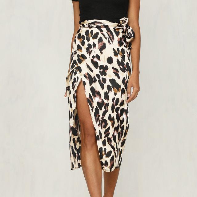 Women's High-Waist Bandage Maxi Skirt | Split Hem Bodycon Streetwear Skirt LONDYN UPBRINGING
