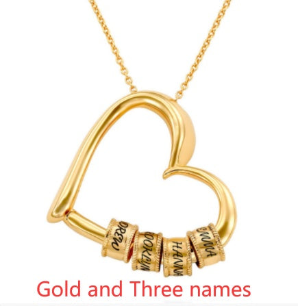Personalized Heart Name Necklace | Custom Gold/Silver Jewelry Gift for Mom LONDYN UPBRINGING