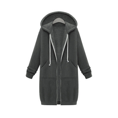 Women's Hooded Fleece Lined Long Cardigan Sweater Coat: Warm Winter Jacket LONDYN UPBRINGING