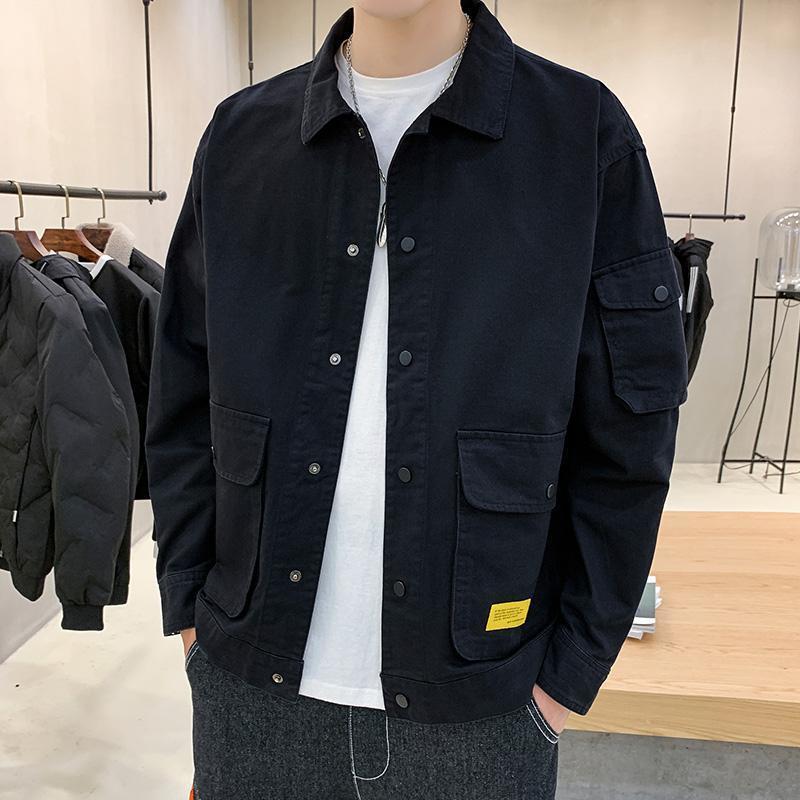 Men’s Autumn Tooling Jacket – Korean Trend Casual Coat for Stylish Everyday Wear LONDYN UPBRINGING