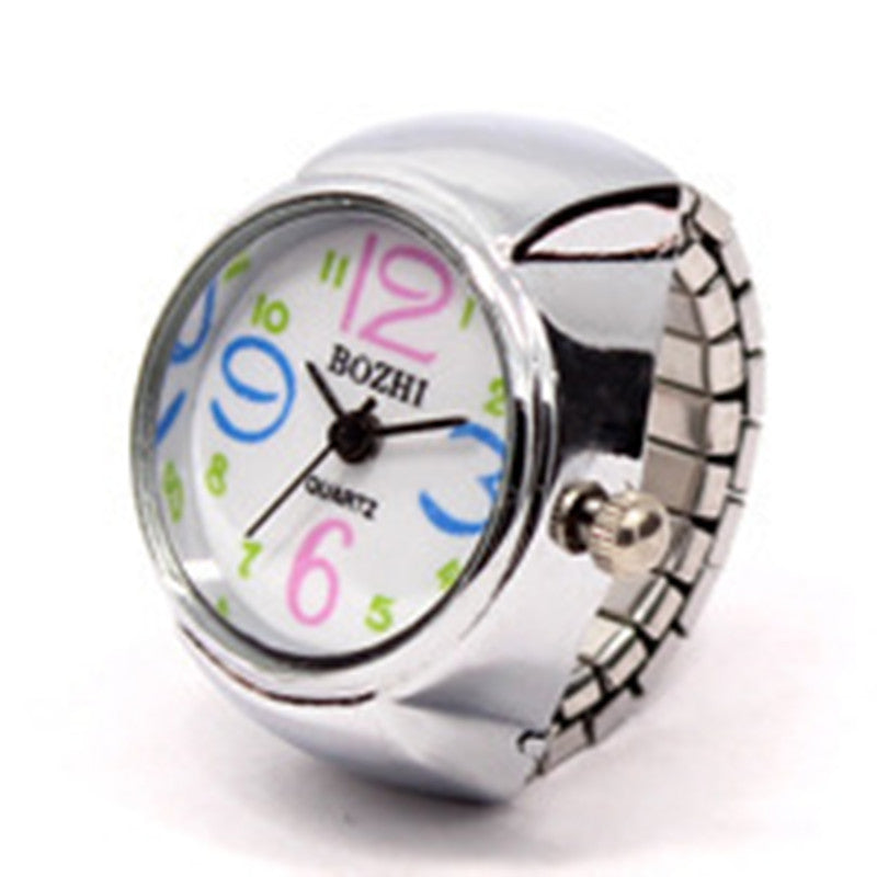 Personalized Ring Watch – Korean Fashion Alloy Silver Couple Watch for Men & Women LONDYN UPBRINGING