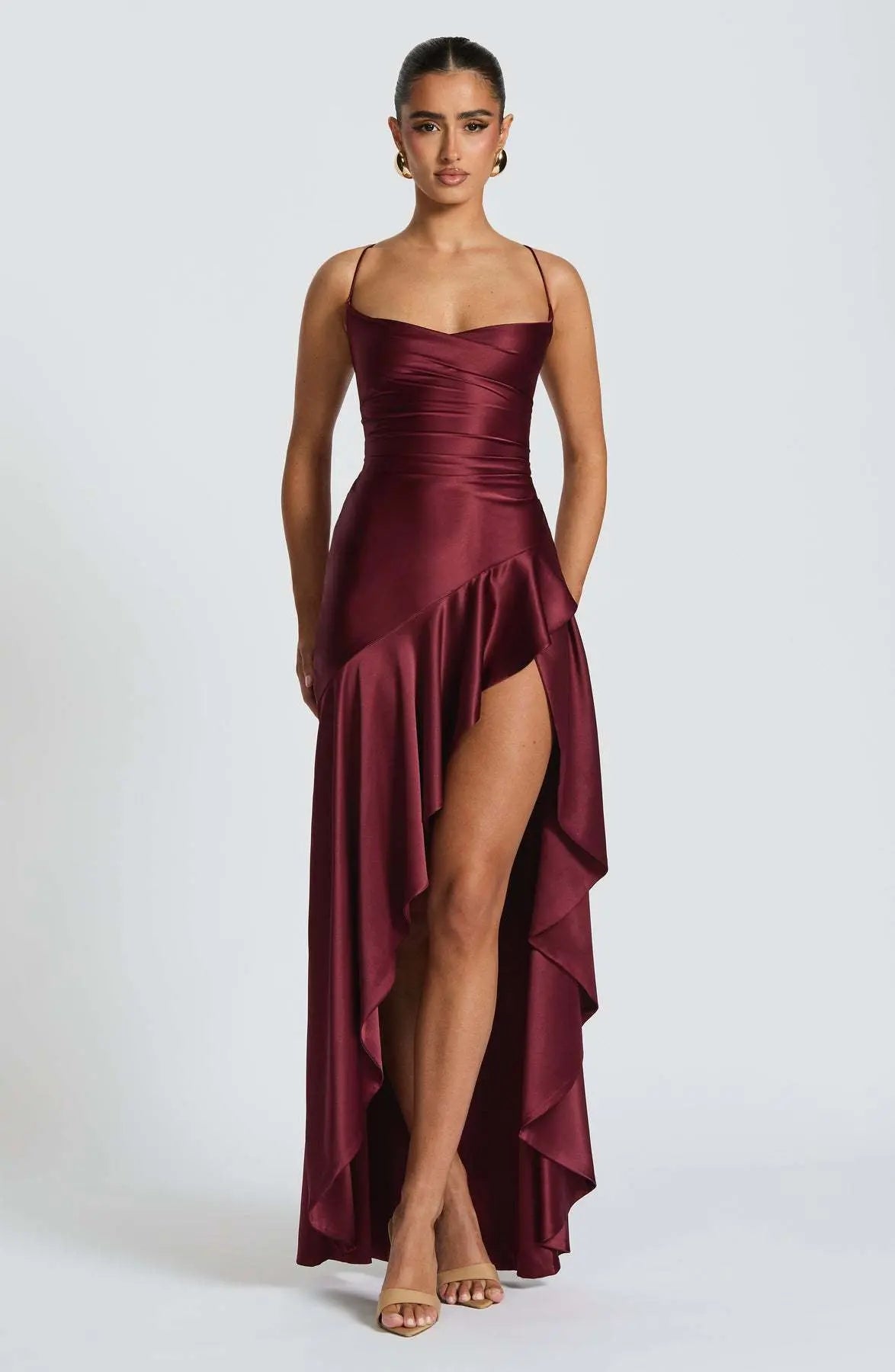 Grace Backless Ruffle Maxi Dress | Summer Evening & Party Elegance LONDYN UPBRINGING