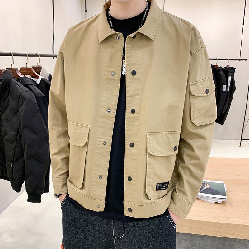 Men’s Autumn Tooling Jacket – Korean Trend Casual Coat for Stylish Everyday Wear LONDYN UPBRINGING