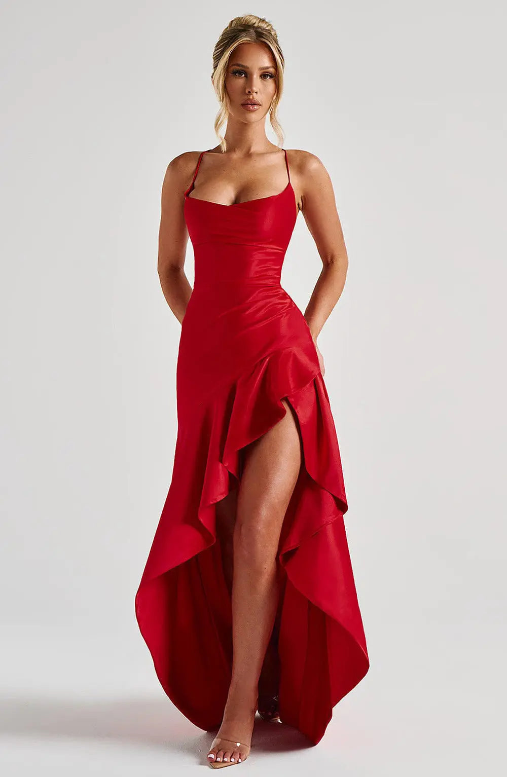 Grace Backless Ruffle Maxi Dress | Summer Evening & Party Elegance LONDYN UPBRINGING