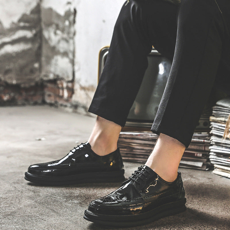 Men’s Business Casual Shoes – Korean Style British Dress Shoes for Trendy Professionals | Modern Office & Streetwear Fashion LONDYN UPBRINGING