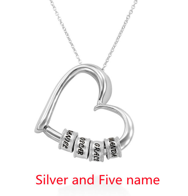 Personalized Heart Name Necklace | Custom Gold/Silver Jewelry Gift for Mom LONDYN UPBRINGING