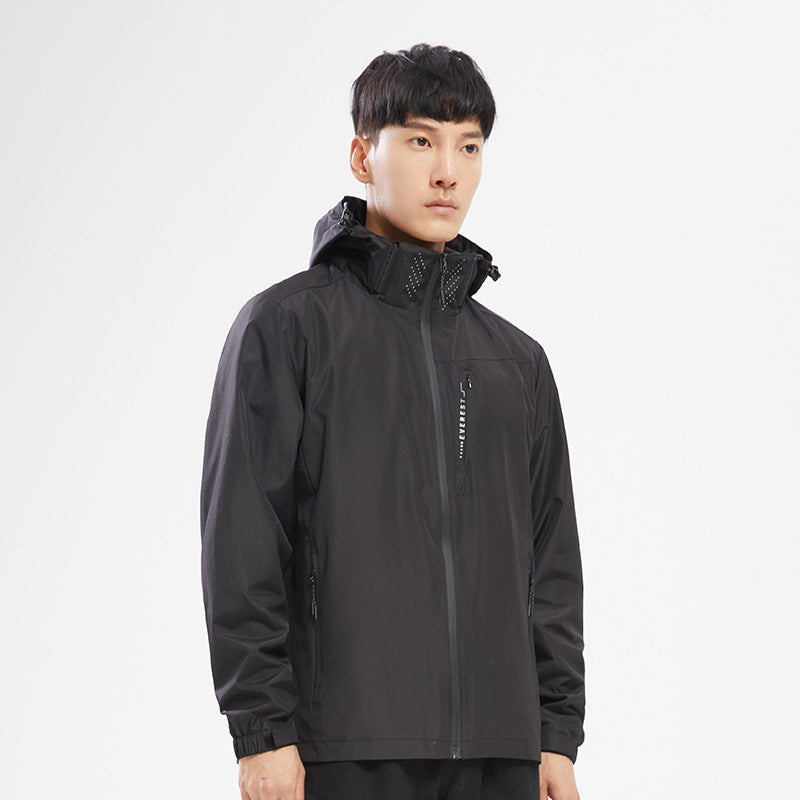 Unisex Lightweight Windbreaker Jacket - Single Layer, Waterproof Hiking & Outdoor Coat for Men & Women LONDYN UPBRINGING