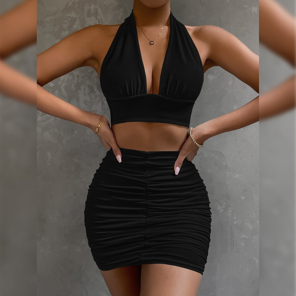 Sexy Suspender Satin Dress for Women | Elegant Slim Strap Backless Lace-Up A-Line LONDYN UPBRINGING