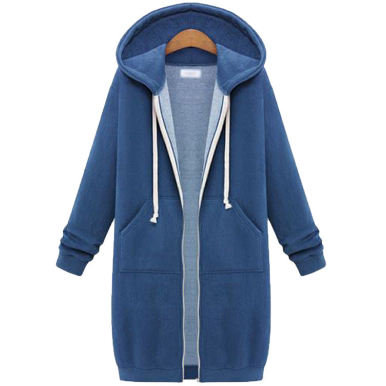 Women's Hooded Fleece Lined Long Cardigan Sweater Coat: Warm Winter Jacket LONDYN UPBRINGING