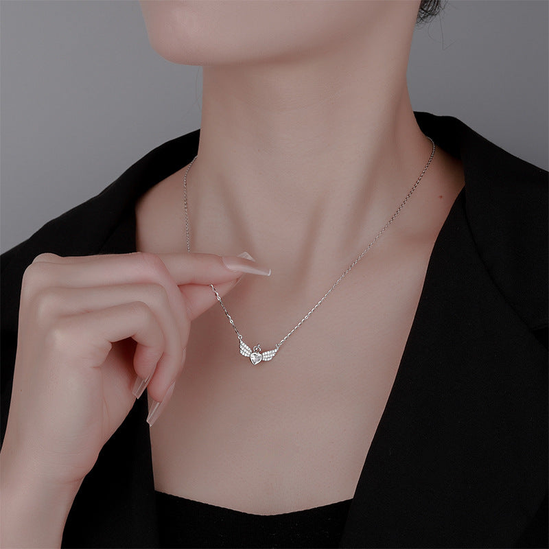 Creative Angel Wings, Crown & Love Pendant Necklace | Women's INS Style Fashion Jewelry LONDYN UPBRINGING