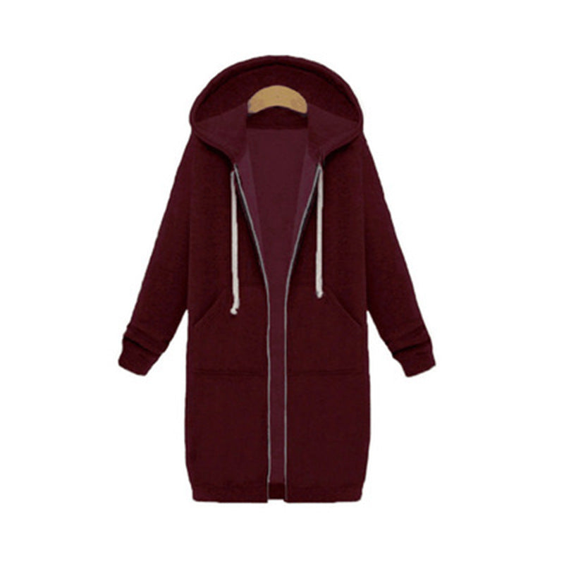 Women's Hooded Fleece Lined Long Cardigan Sweater Coat: Warm Winter Jacket LONDYN UPBRINGING