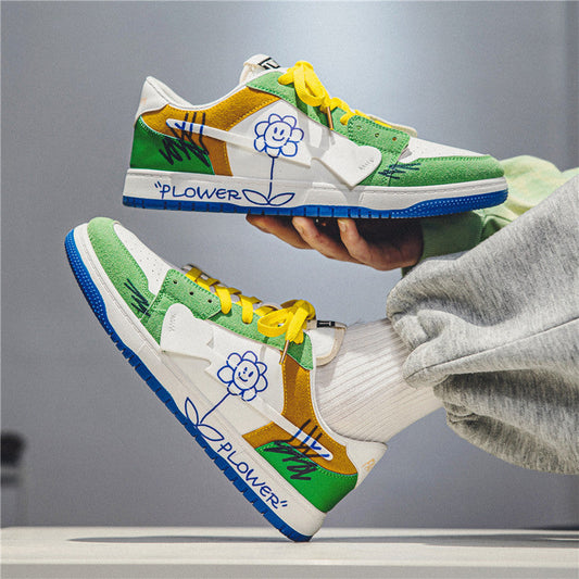 Men’s Fashionable & Versatile Graffiti Shoes – Trendy Streetwear Sneakers for Everyday Style LONDYN UPBRINGING
