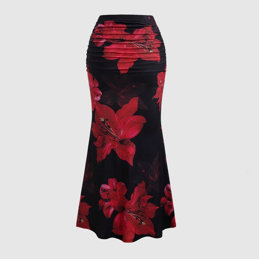 Flowy A-Line Maxi Skirt for Women: Perfect Long Leisure & Vacation Clothing LONDYN UPBRINGING
