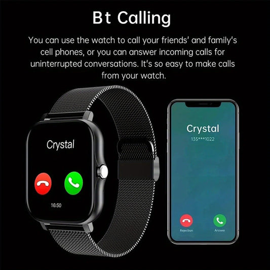 1.44-Inch Full Touch Smart Watch – Bluetooth Calling Smartwatch for Men & Women LONDYN UPBRINGING