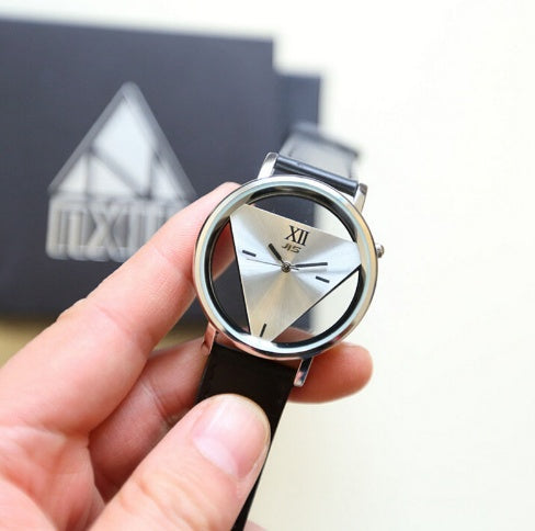 Unique Hollow Triangular Dial Watch – Quartz Dress Watch for Men & Women LONDYN UPBRINGING
