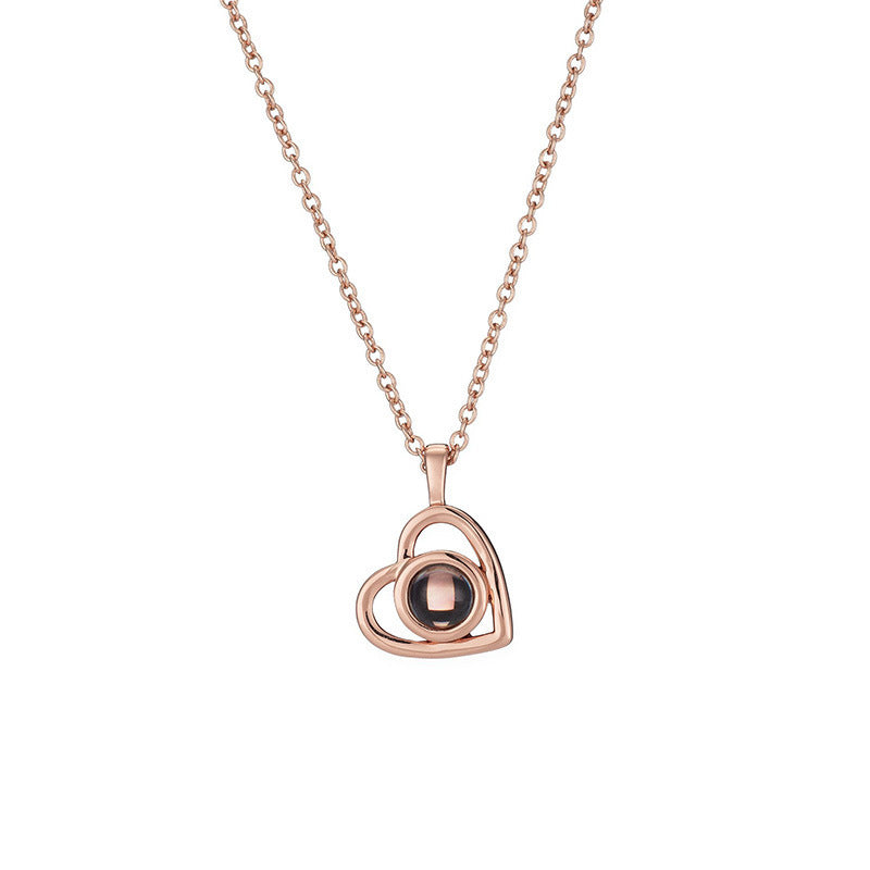 Personalized Nano Projection Necklace | Custom Photo & Color Jewelry Gift LONDYN UPBRINGING