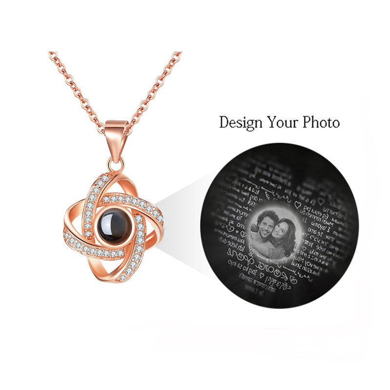 Original Nano Projection Pendant for Women | Secret Message Jewelry Anniversary Gift LONDYN UPBRINGING
