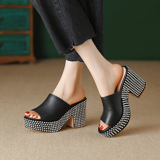 Women's Platform Sandals: High Heel Chunky Block Heels LONDYN UPBRINGING