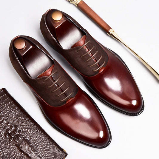 Vintage British Men’s Formal Leather Shoes – Classic Business Dress Shoes for Elegant Style LONDYN UPBRINGING