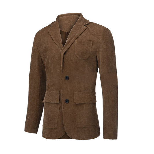 Men’s Corduroy Winter Jacket – Warm Solid Color Casual Blazer for Stylish & Comfortable Wear LONDYN UPBRINGING