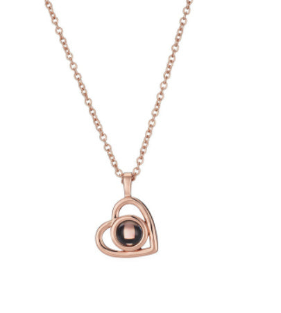 Personalized Nano Projection Necklace | Custom Photo & Color Jewelry Gift LONDYN UPBRINGING