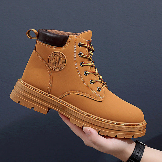 Men’s Winter Boots – Chunky Mid-Heel Fashion Ankle Boots for Style & Warmth LONDYN UPBRINGING