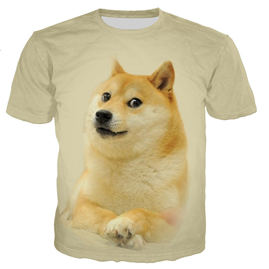 Womens Akita/Shiba Inu Dog Graphic T-Shirt | All-Over Print Pet Tee