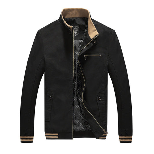 Men’s Spring Autumn Cotton Jacket – Casual Washed Coat for Everyday Fashion & Comfort LONDYN UPBRINGING
