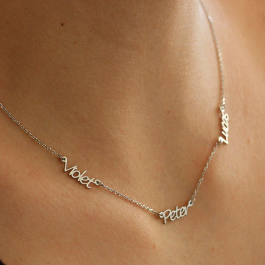 Personalized Name Necklace | Custom Engraved Pendant Jewelry for Women LONDYN UPBRINGING