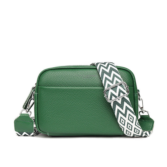 Women’s Fashion Crossbody Shoulder Bag – Cute Small Square Handbag with Rhombus Embroidery & Wide Strap LONDYN UPBRINGING