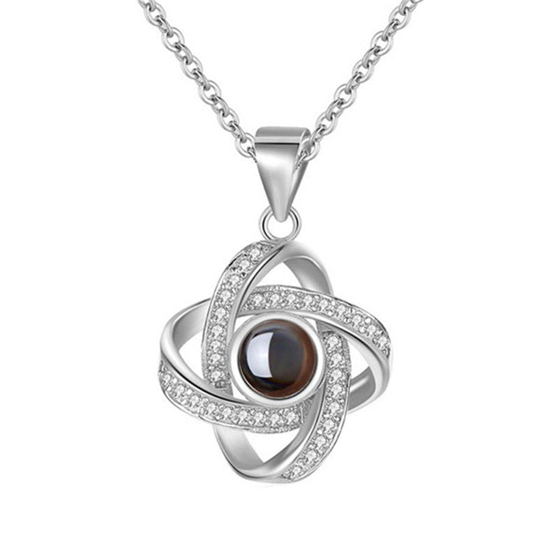 Original Nano Projection Pendant for Women | Secret Message Jewelry Anniversary Gift LONDYN UPBRINGING