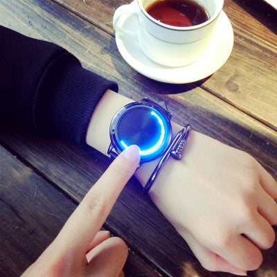 Creative LED Waterproof Watch – Smart Circular Belt Watch for Men & Women, Trendy Couple Design LONDYN UPBRINGING