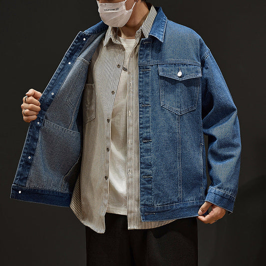Men’s Denim Jacket – Casual Coat for Everyday Streetwear & Stylish Comfort LONDYN UPBRINGING