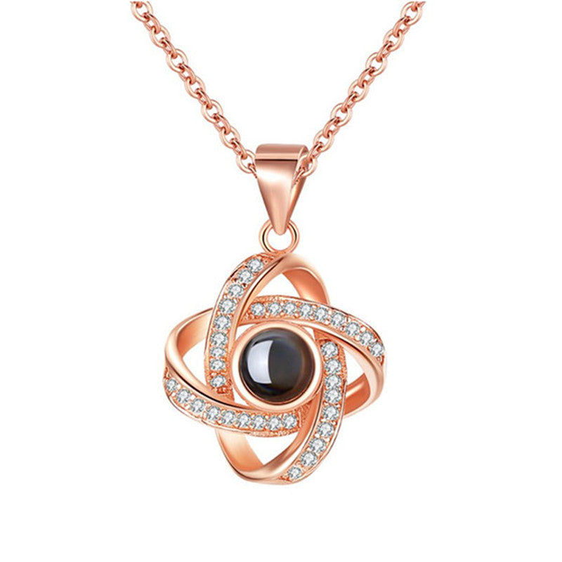Original Nano Projection Pendant for Women | Secret Message Jewelry Anniversary Gift LONDYN UPBRINGING