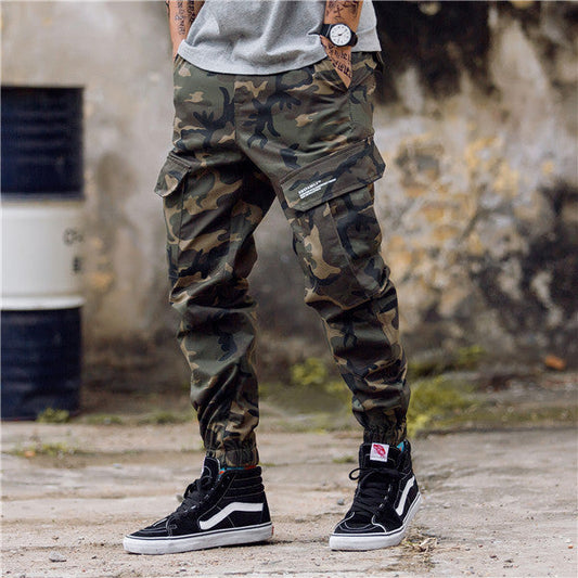 Men’s Camo Streetwear Pants – Slim Fit Jogger Harem Trousers for Casual Style LONDYN UPBRINGING