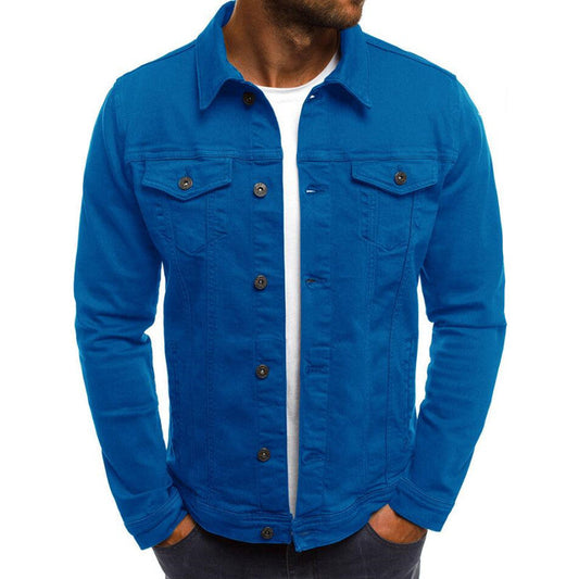 Men’s Casual Denim Button Jacket – Stylish Long-Sleeve Shirt Coat for Everyday Wear LONDYN UPBRINGING