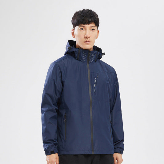 Unisex Lightweight Windbreaker Jacket - Single Layer, Waterproof Hiking & Outdoor Coat for Men & Women LONDYN UPBRINGING