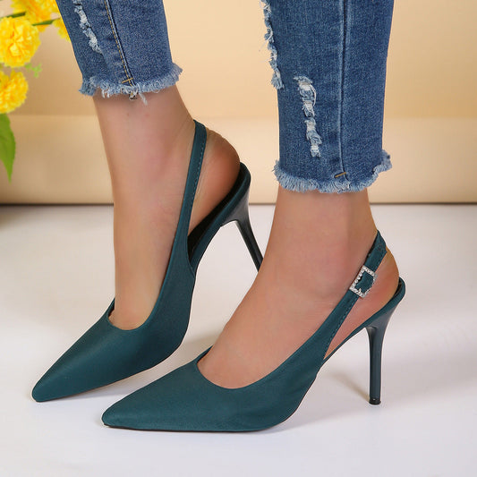 Women's Buckle Stiletto Heels | Pointed Toe Summer Sandals LONDYN UPBRINGING