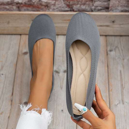 Women's Knit Flats | Casual Slip-On Mesh Shoes LONDYN UPBRINGING