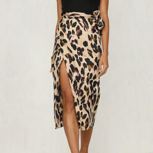 Women's High-Waist Bandage Maxi Skirt | Split Hem Bodycon Streetwear Skirt LONDYN UPBRINGING