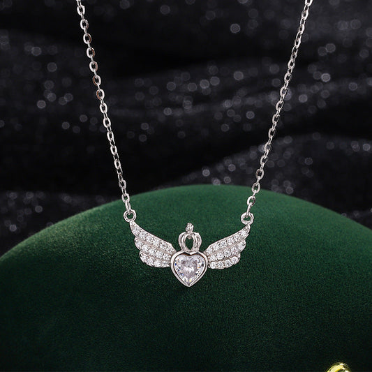 Creative Angel Wings, Crown & Love Pendant Necklace | Women's INS Style Fashion Jewelry LONDYN UPBRINGING