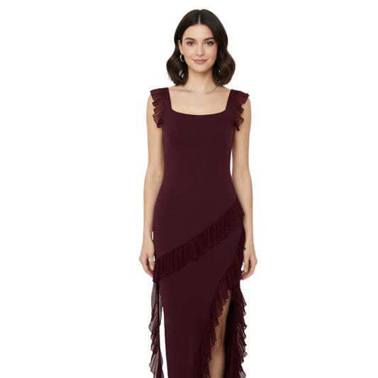 Ruffle Evening Gow LONDYN UPBRINGING