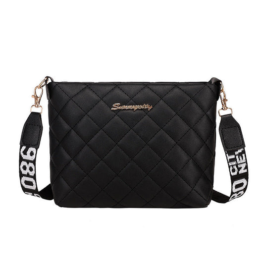 Quilted Embroidery Messenger Bag with Chain Strap | Women's Crossbody Purse LONDYN UPBRINGING