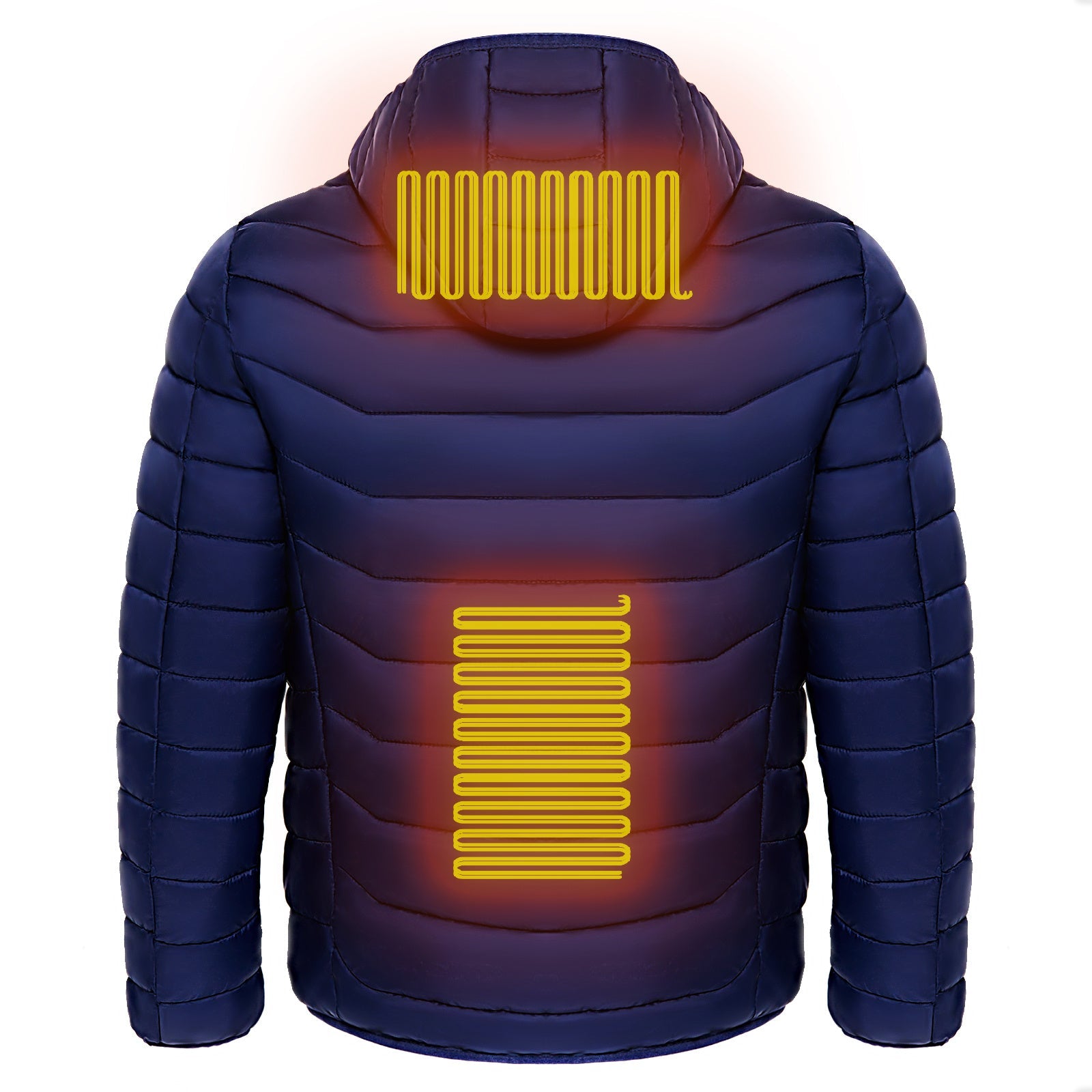 Men's Electric Heated Puffer Coat | 9-Zone | Insulated, Hooded Windbreaker LONDYN UPBRINGING