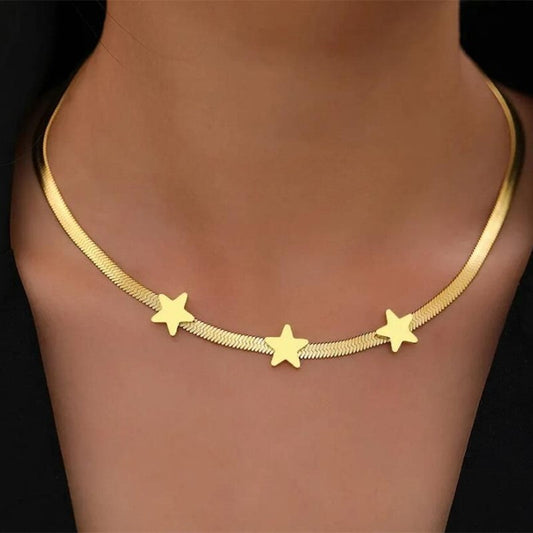 Edgy Stainless Steel Choker Necklace | Snake Chain & Blade Pendant Jewelry for Women LONDYN UPBRINGING